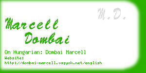 marcell dombai business card